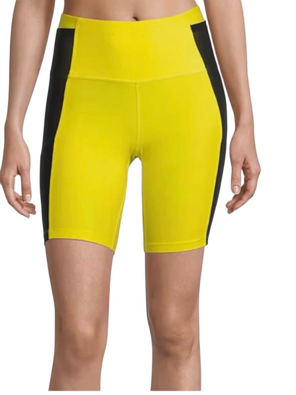 Sports Illustrated Yellow and Black Athletic Compression Shorts size medium